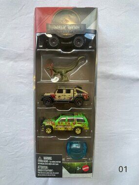 2025 Matchbox Jurassic World Rebirth 5-Pack Die-Cast Cars